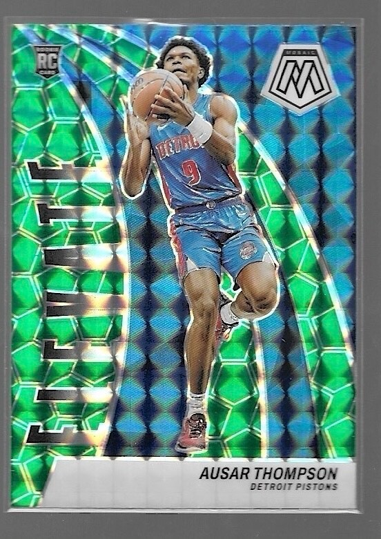 2023-24 Panini Mosaic - Elevate Green Mosaic Prizm #10 Ausar Thompson (RC)
