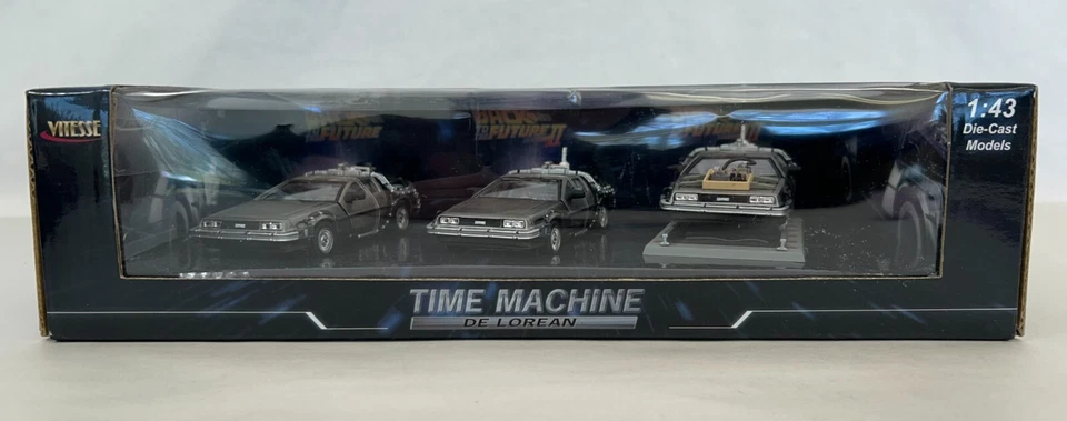 Vitesse De Lorean 1:43 Die Cast Back To The Future Movie Car Time Machine 1 2 3 - Image 2 of 4