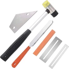 6 Pack Guitar Luthier Tool Kit Include Guitar Fret Crowning File, Double Head...