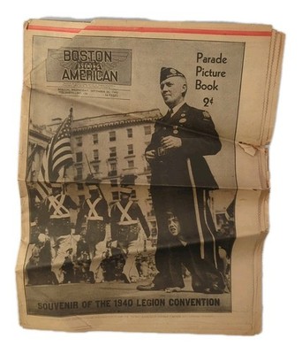 Boston Mass Boston Evening American-Legion Parade Souvenir Picture Book 1940