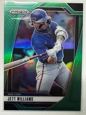 2025 Panini Prizm Baseball Jett Williams #85 GREEN PRIZM New York Mets