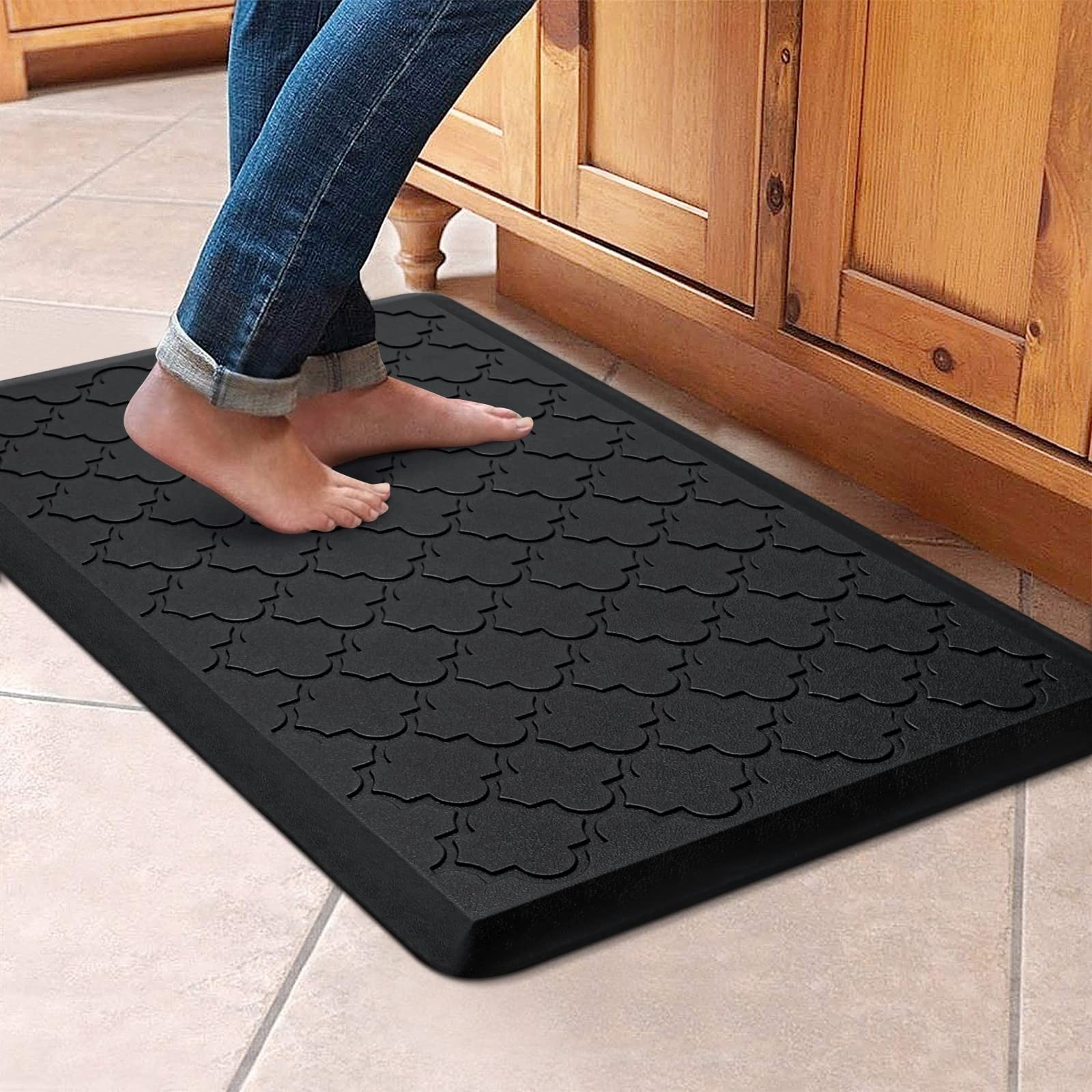 Cushioned Anti-Fatigue Kitchen Mat 17.3x28 Inch Non-Slip Waterproof Floor Mat