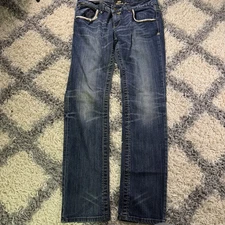 Akademiks New York Womens 32 Denim Jeans Embroidered Bling Sequins Stretch