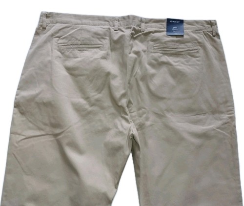 GANT Soho Chino Trousers Low Waist Narrow Fit Sandstone Men's 44/34 Brand NEW - Picture 6 of 8