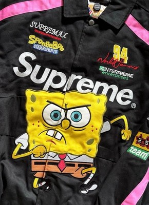 Supreme Jeff Hamilton Racing Jacket Black XL SpongeBob Collab Rare