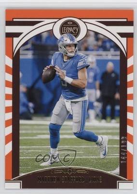 2020 Panini Legacy Orange 144/199 Matthew Stafford #74 0d9o