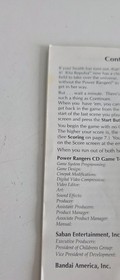 Mighty Morphin Power Rangers Sega CD (*Read Description*)
