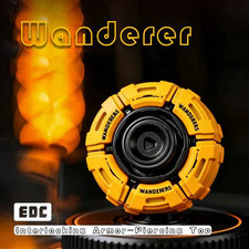 Glowing Metal Fidget Spinner EDC Stress Relief Toy Smooth Spin Armor Design