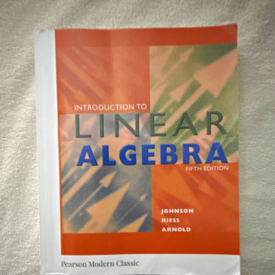 Pearson Introduction to Linear Algebra 5th Ed PB Johnson Riess Arnold
