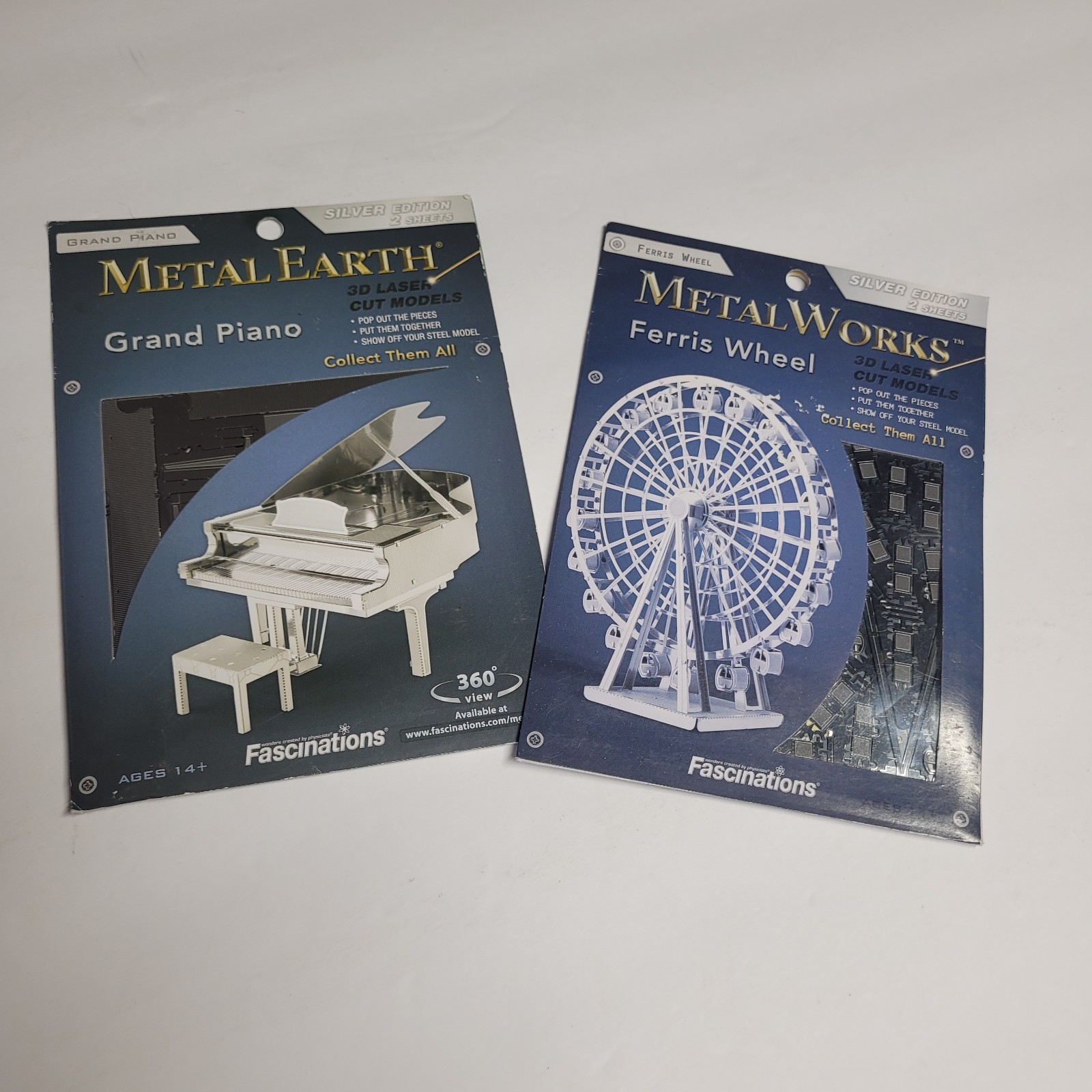 2 Metal Works 3-D Laser Cut Metal Models