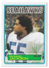 1983 Topps Football Michael Jackson Rookie Card #387 Seattle Seahawks RC. rookie card picture
