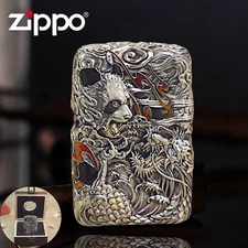 Jacket Panda And Dragon Zippo Lighter US Shipping