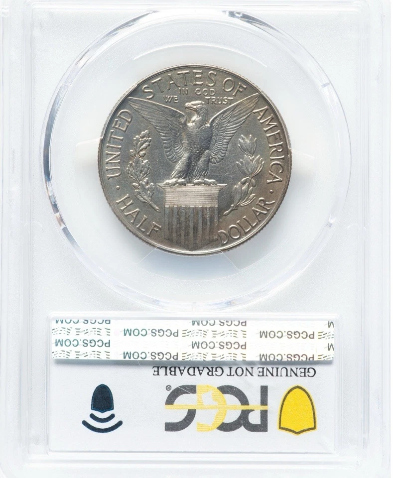1915-S - Panama Pacific Commemorative Half Dollar-PCGS Uncirculated-Nice Color - Image 2 of 4