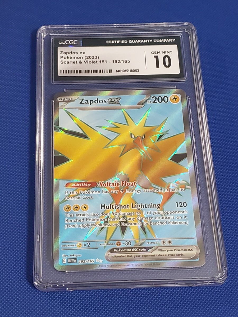 Zapdos ex 192/165 Sv: Scarlet & Violet 151 Holo CGC 10 | eBay