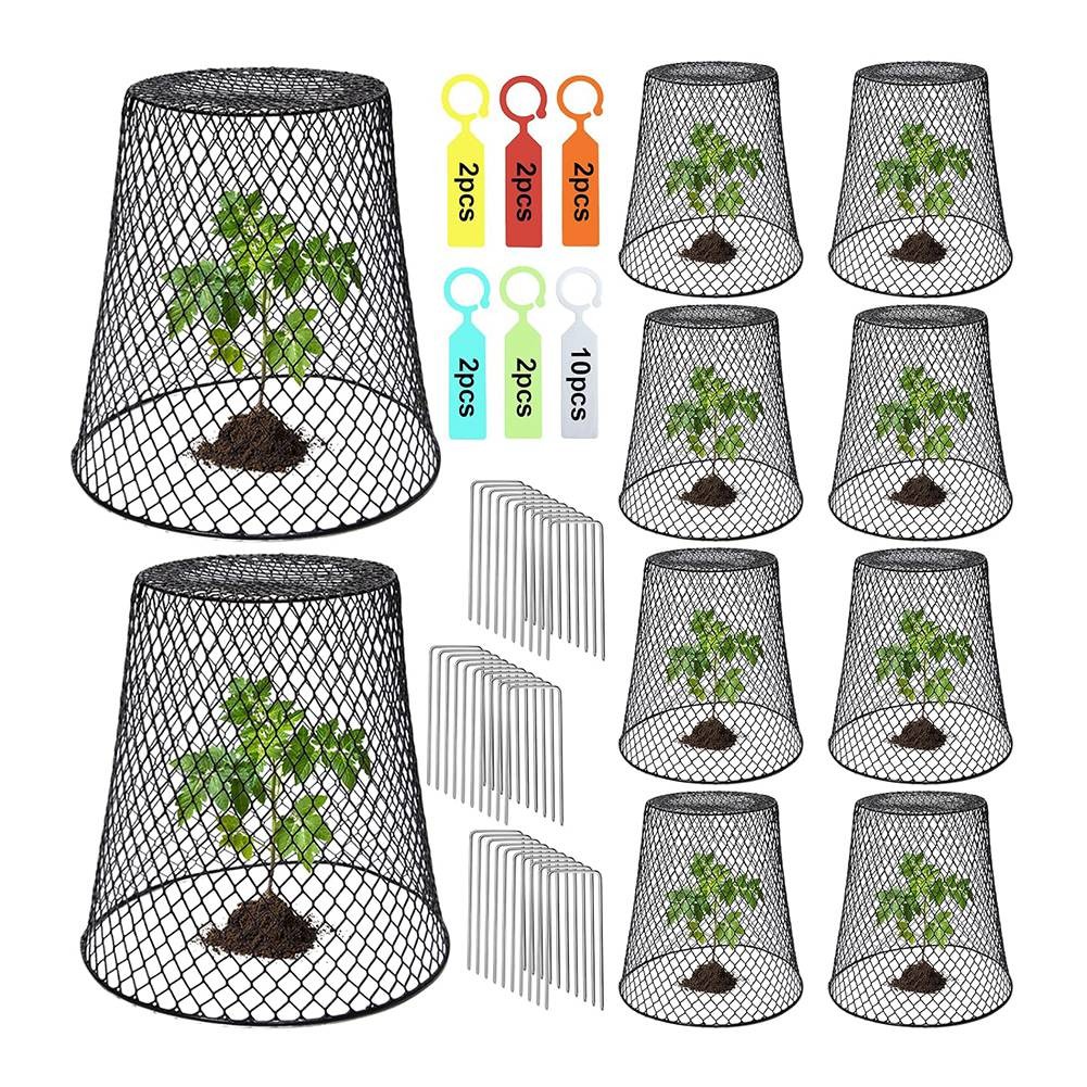 10 Cubiertas de  Metálica para Plantas, Resistentes y Resistentes, par1028