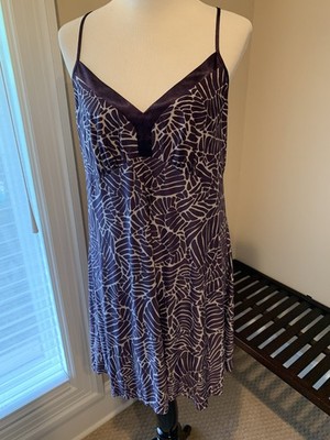 Alfani intimates xl nightgown chemise poly spandex blend knit cool deep purple
