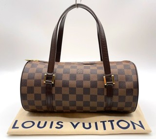 Auth Louis Vuitton Damier Ebene Papillon 26 PM N51304 Handbag W/DustBag NS060994