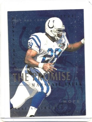 1995 SkyBox Premium Marshall Faulk The Promise #P4
