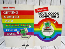 2 Books Tandy Color Computer 2 Extended Basic  Introducing Your Color Computer