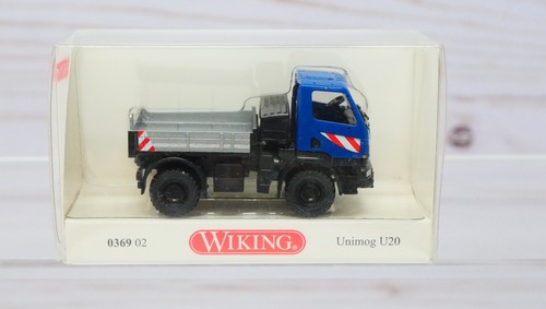 Camión de volteo Wiking 0369-02, Unimog U20 platón corto, escala 1/87 HO | Zustand: New
