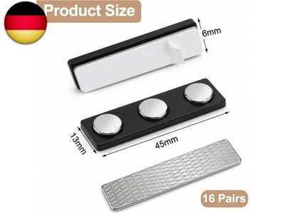 16 Stück Magnetische Fliegengitter Clips, Selbstklebende Befestigungsclips ohne