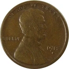 1912 S Lincoln Wheat Cent F Fine Penny 1c Coin SKU:I26207