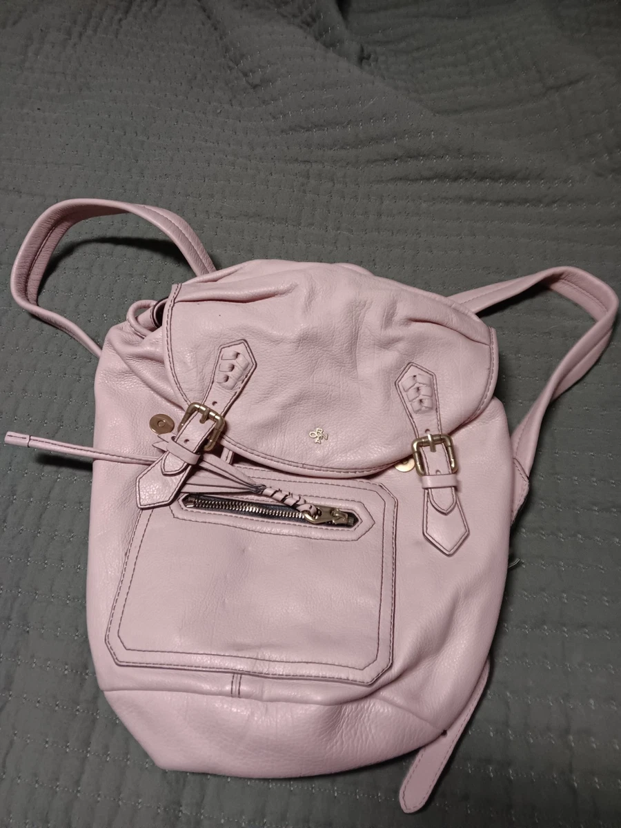 Oryany Pebbled Leather Backpack Blush Tan Silver Hardware Tassel Zippers orYANY | Bags | Oryany Holly Pebbled Leather Gray Blush Pink  main image 3