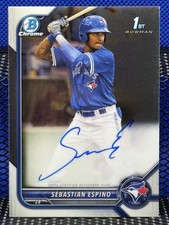 2022 Bowman Chrome SEBASTIAN ESPINO Toronto Blue Jays Auto 1st Bowman
