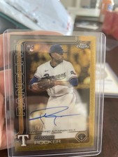 2025 Topps Gilded Kumar Rocker RC /75 Auto Texas Rangers CGA-KR