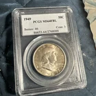 I 949 Franklin Half Dollar PCGS MS 64 FBL
