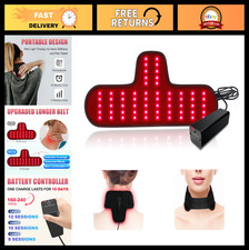 Rechargeable Infrared Red Light Therapy Belt for Neck  Wrist, Portable 5000mAh