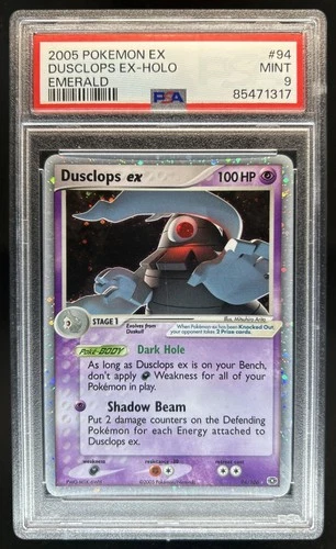 2005 Pokemon EX Emerald Dusclops Holo #94/106 PSA 9