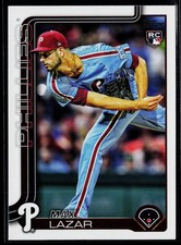 Max Lazar 2025 Topps Update #US194 RC Philadelphia Phillies