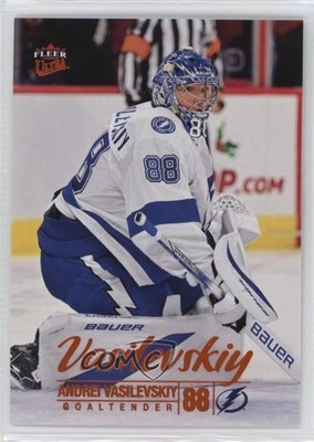 2024-25 Upper Deck Fleer Ultra Orange Foil 7/25 Andrei Vasilevskiy #69 00d2