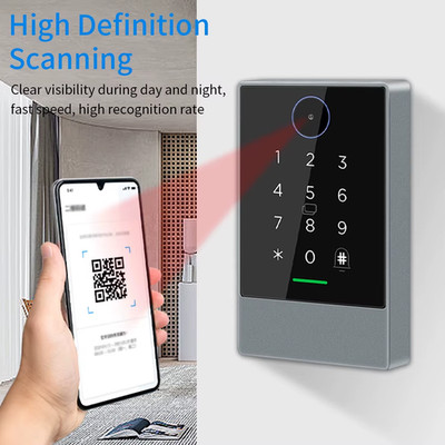TTLOCK App WIFI QR Code Access Control Reader Keyboard 13.56Mhz Rfid IP67 Keypad