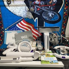 Nintendo Wii Console w/ Games, Cords, Accessories and Controllers Wii Sports