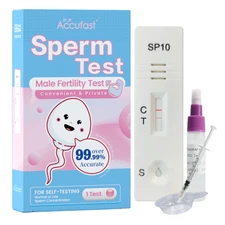 Fertility Test For Low Sperm Count Self Testing Home Test Kit Accufast