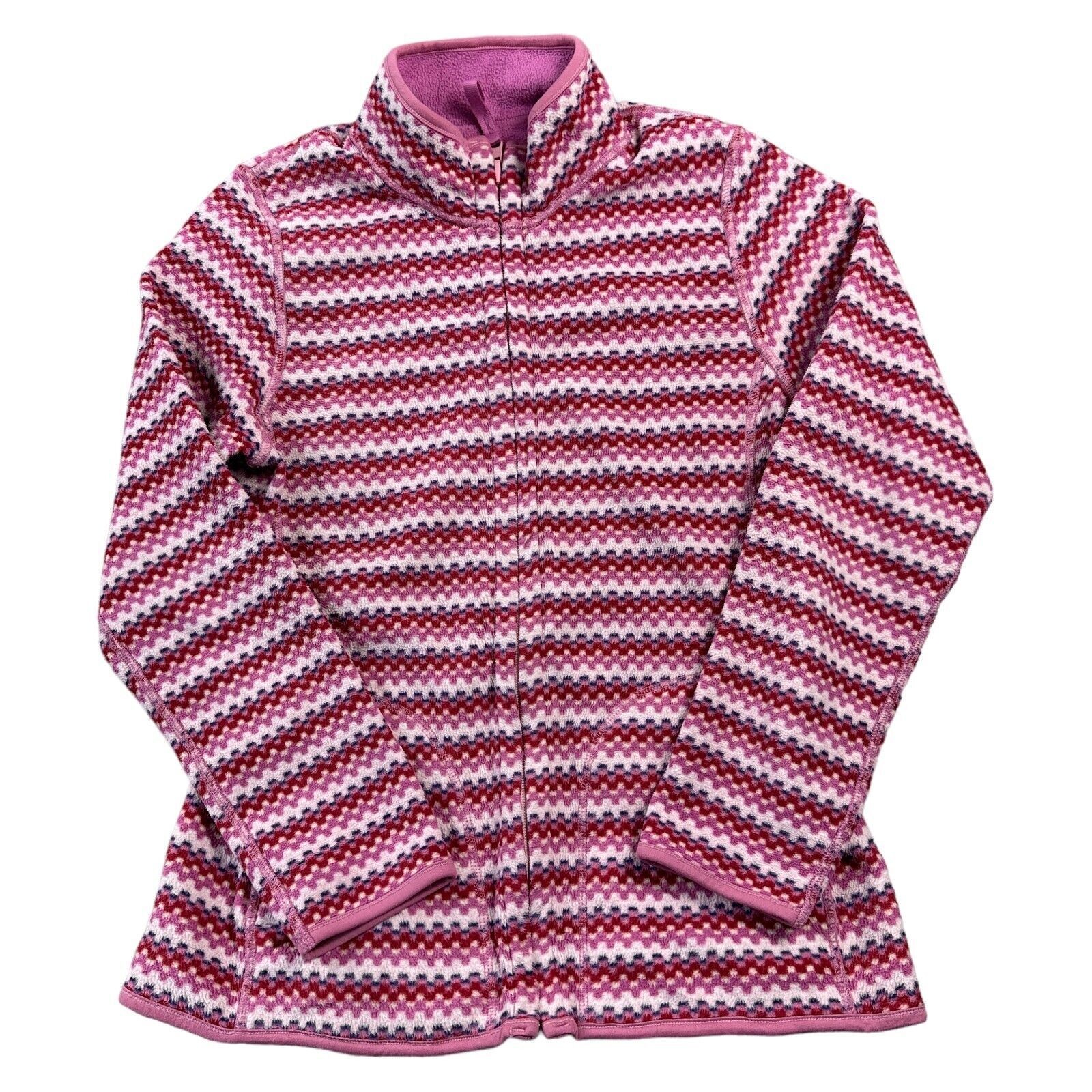 Crazy Abstract Fleece Jacket Patterned Reversible… - image 1