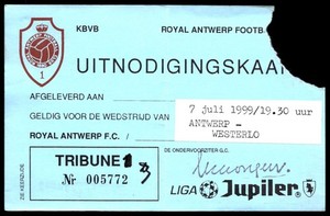 Fanion Royal Antwerp FC Belgique 9x11cm - Petit Format