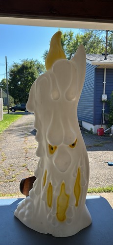 Vintage Melting Candle Blow Mold General Foam Plastics Double Sided Halloween - Picture 2 of 8