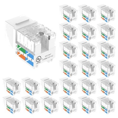 Listed 10Gbps RJ45 Keystone Jack Bundle