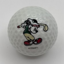Vintage Mickey Mouse Golfing Club de Golf Disney Logo Golf Ball 1ct Display Rare