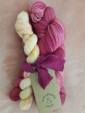 Ainsworth & Prin luxury hand dyed yarn  'Rose' Flower Kit 100g + 2 x 20g REDUCED