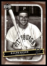 Ralph Kiner 2005 Upper Deck Classics #78 Pirates MLB READ FREE SHIP AutographDen