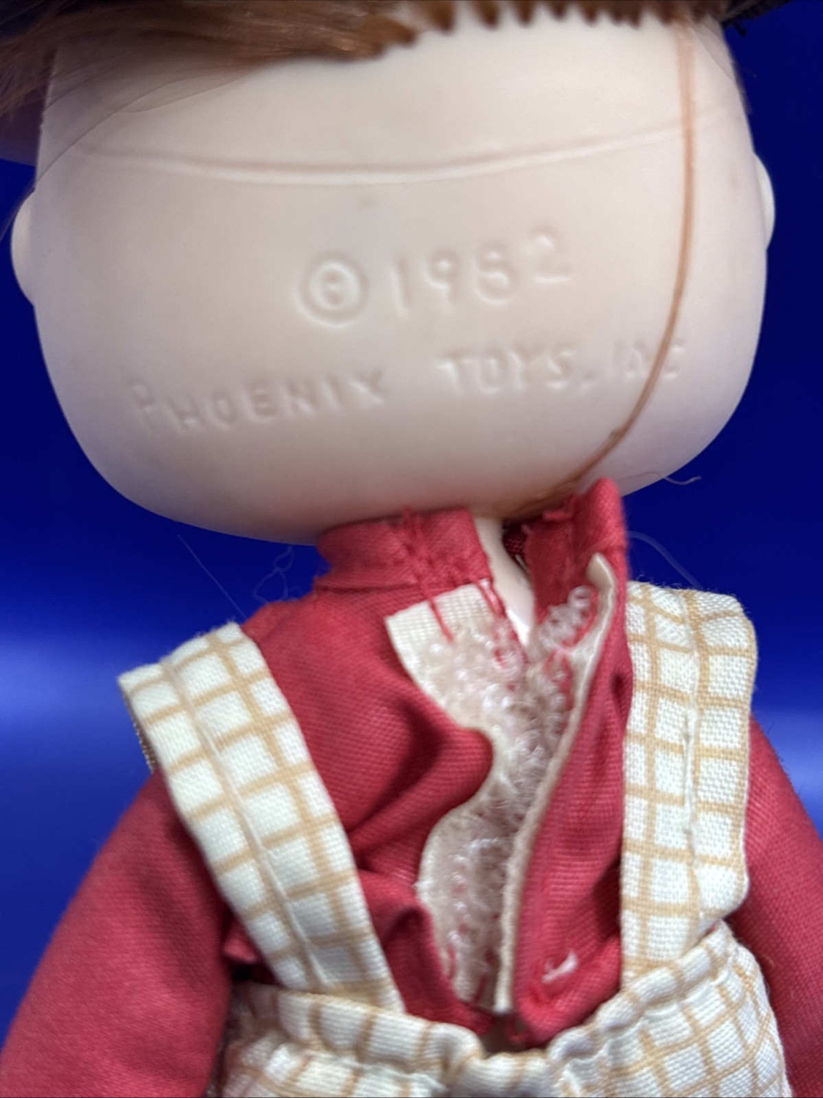 1982 Charlotte Russe Phoenix Toys 5" Tall Mello Roll Doll w/ Hat, Shoes, Outfit