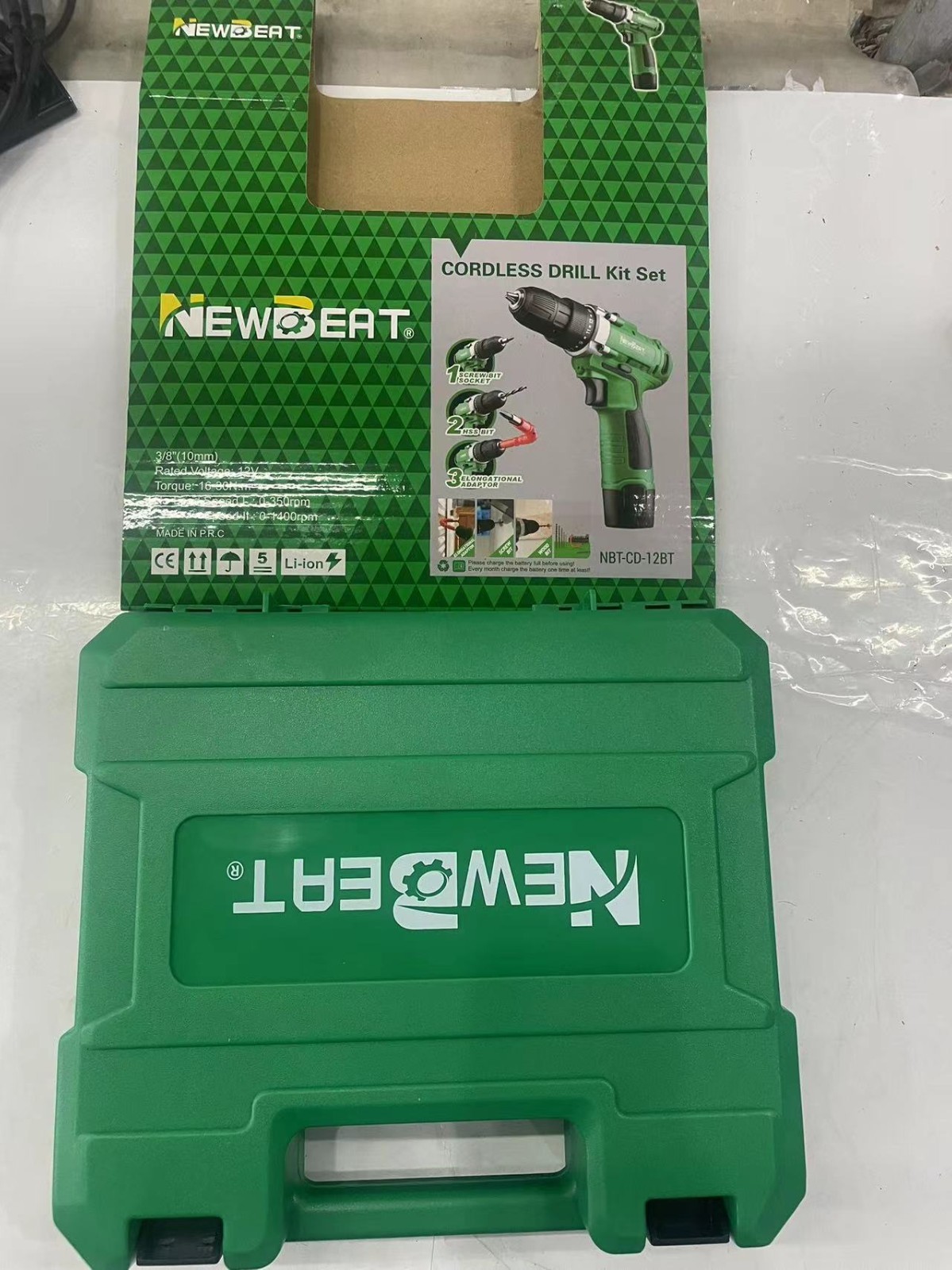 Portable 12V Cordless Drill Set with Charger & Accessories Kit for Home Repair