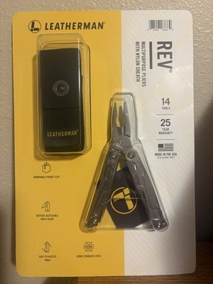 Leatherman Rev Multi-Purpose 14 Tools with Nylon Sheath NIP MADE USA 25YR. WARRA