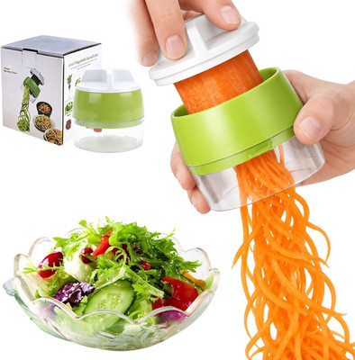 4-In-1 Spiralschneider Gemüse Mit Behälter Für Zucchini, Karotte