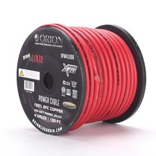 Orion XTR XPW4100R 4 Gauge Wire Roll (100ft) OFC Pure Copper - High Powered C...