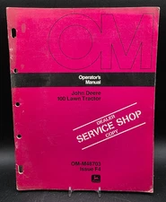 John Deere 100 Lawn Tractor Operators Manual OEM OM-M48703 Issue F4